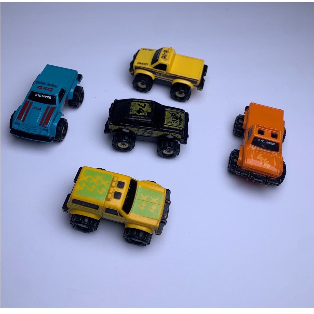Vintage McDonald's Schaper Stomper 4x4 Truck Lot of 5 Chevy S-10 Ford 1980s Toy